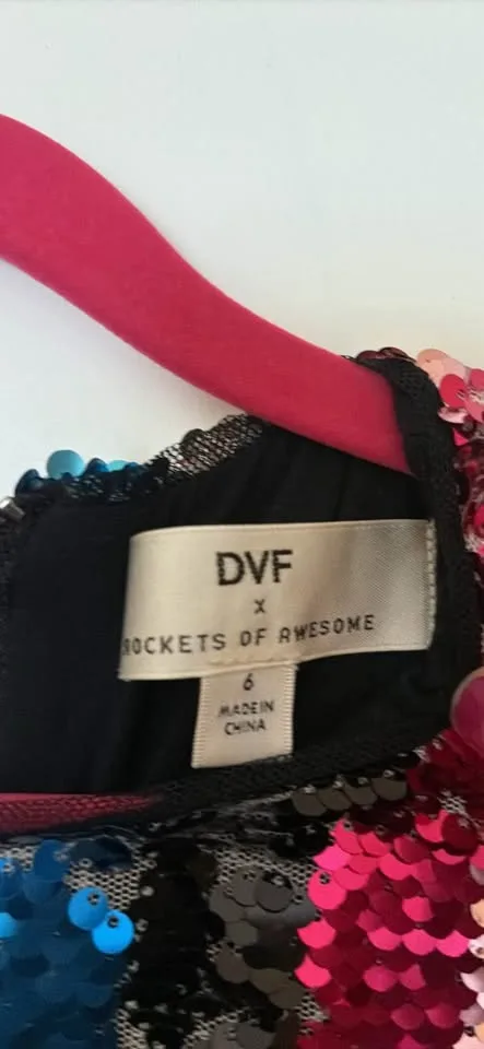 🌈 DvF Girls Sequin Dress Sz 6 image indicator(4)