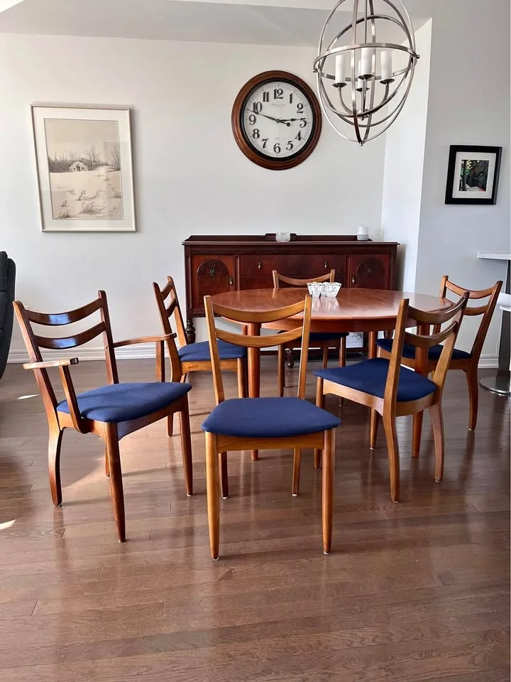 Set of 6 - mcm dining chair made by Honderich