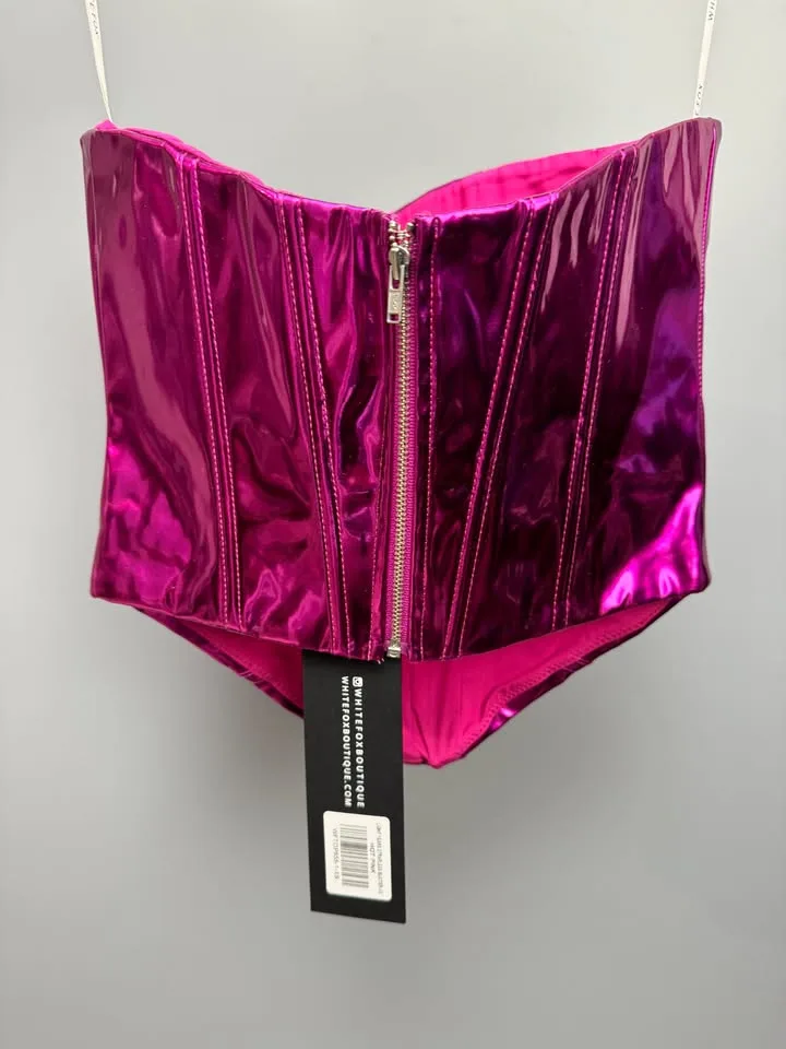 BNWT Hot Pink Corset by White Fox image indicator(3)