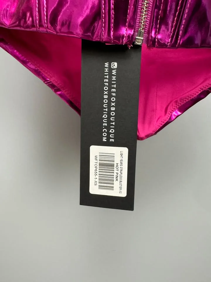 BNWT Hot Pink Corset by White Fox image indicator(4)