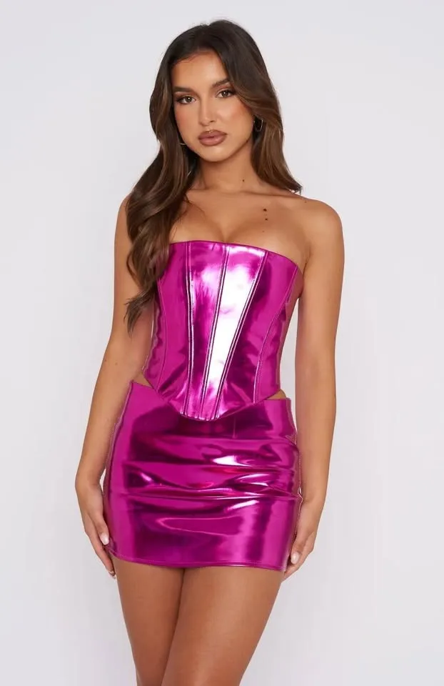 BNWT Hot Pink Corset by White Fox image indicator(7)