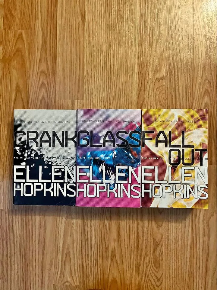 Crank, Glass, Fallout by Ellen Hopkins ($10 each) thumbnail