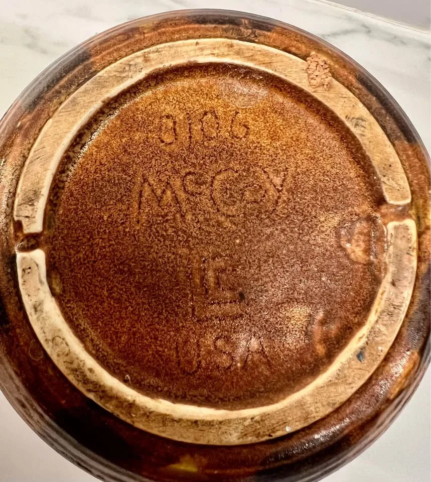 McCoy Pottery Co Brown Onyx Vase image indicator(5)