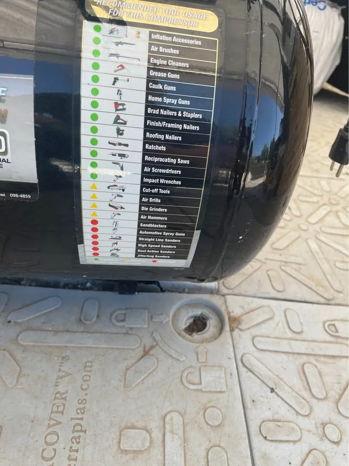 American air compressor image indicator(8)