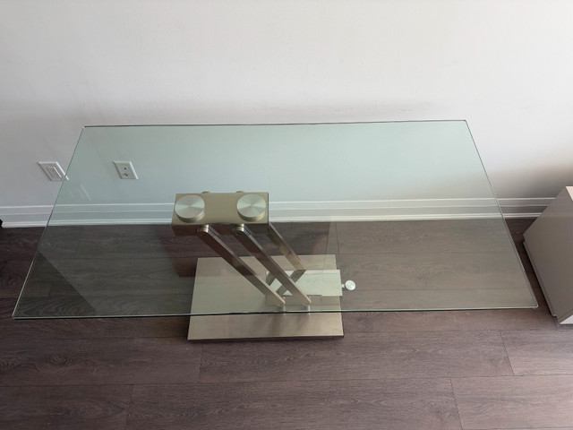 Modern Glass Dining Table - Excellent - photo 2