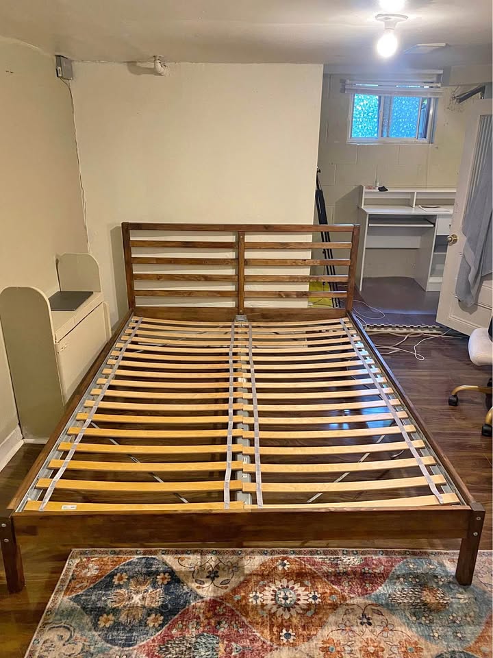 IKEA TARVA Queen Bedframe - with Custom Wood Stain
