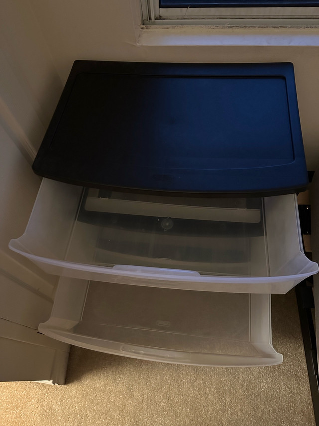 2 plastic shelving cabinets with wheels for sale - photo 3