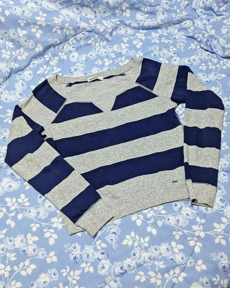 Garage Striped Long-Sleeve Sweater thumbnail