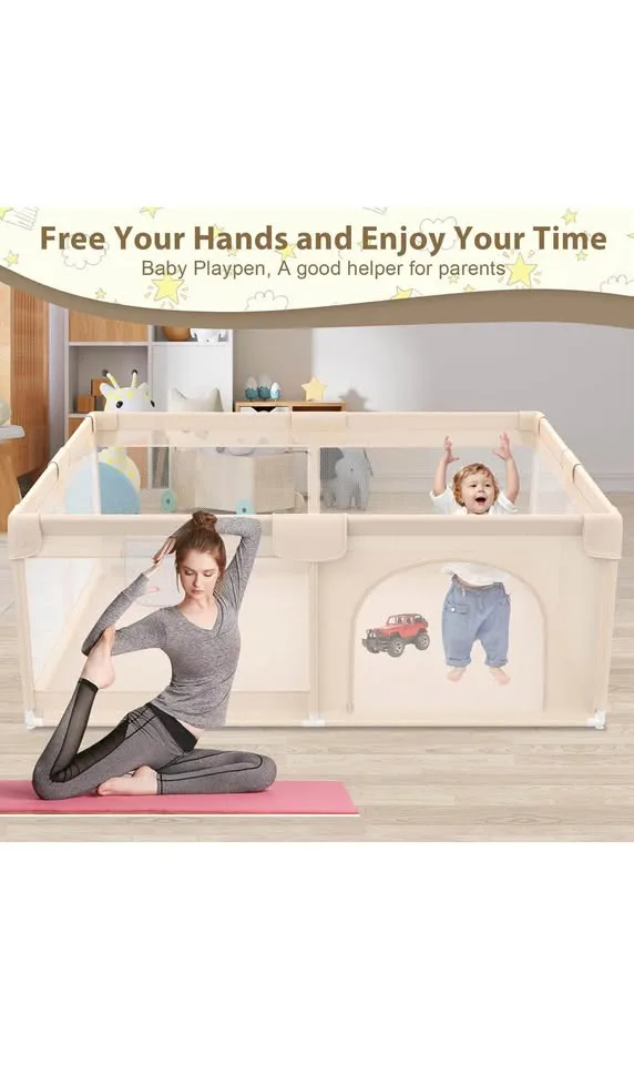 Playpen for Babies and Toddlers 71x59inch image indicator(3)