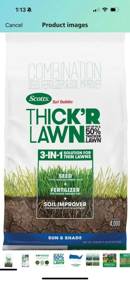 Scotts Turf Builder Thick'R Lawn Sun and Shade image indicator(2)