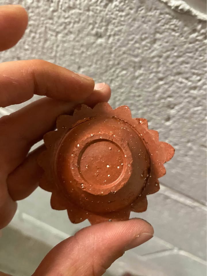Clay candle holder - photo 2