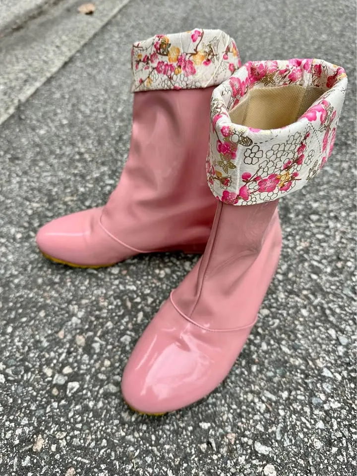 Japan pink rain boots women size 36 thumbnail