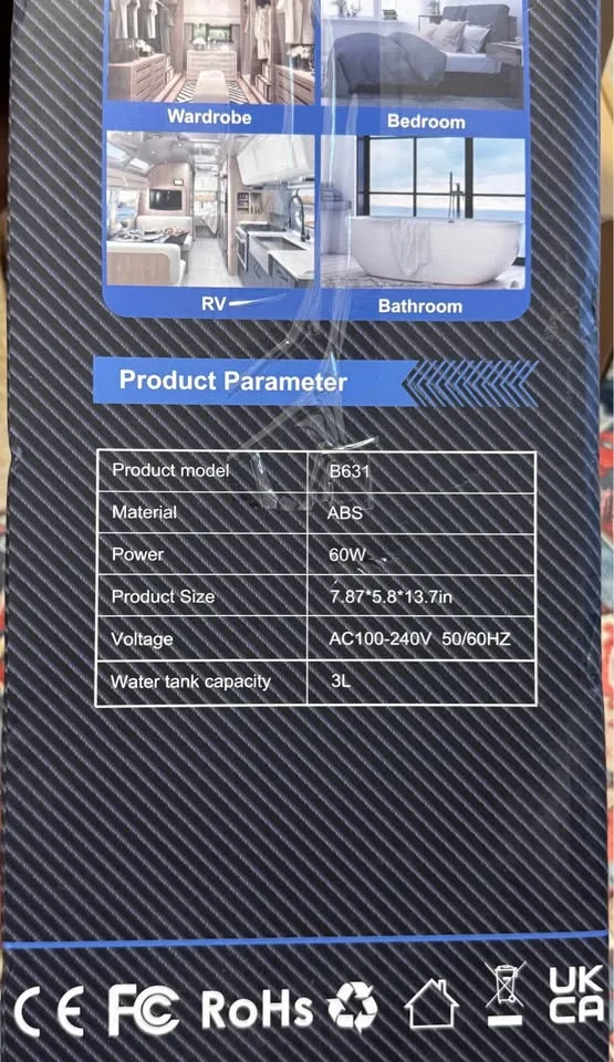 Dehumidifier 106oz 960 Sq.ft Ultra Quiet 7 Led Colors image indicator(3)