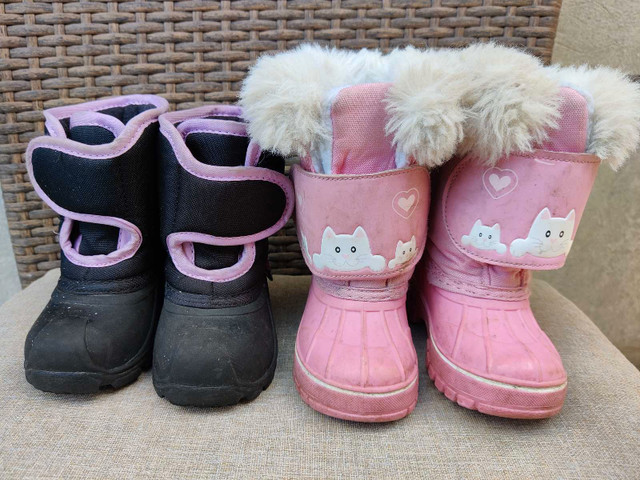 Kids Snow Boots - Two Pair Sizes 5 & 6