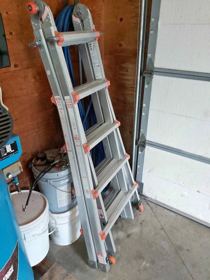 Little Giant folding extension Ladder
