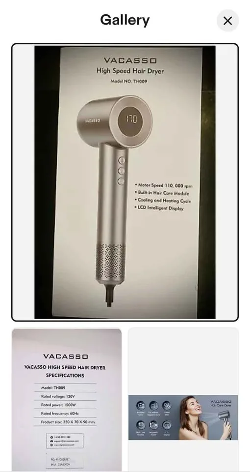 Hair Dryer, 110, 000 RPM High Speed Blow Dryer image indicator(2)