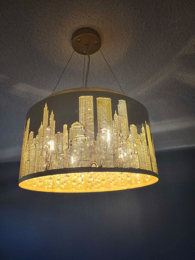 Light Fixture - Ceiling Mount, City Scape