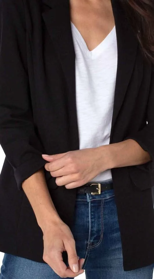 Relax Black boyfriend blazer Ever New size 12 image indicator(5)