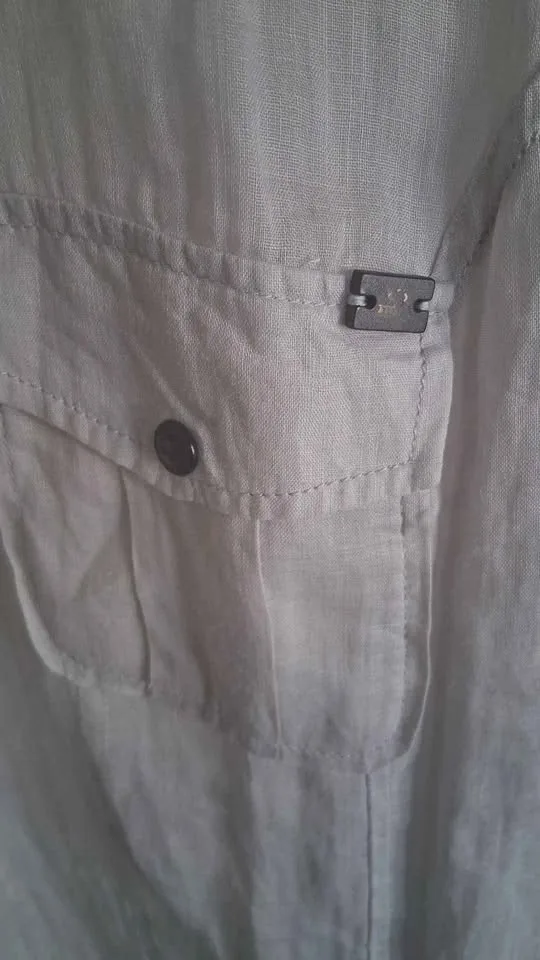 IKKS Ramie/Linen Long-Sleeve Shirt image indicator(2)