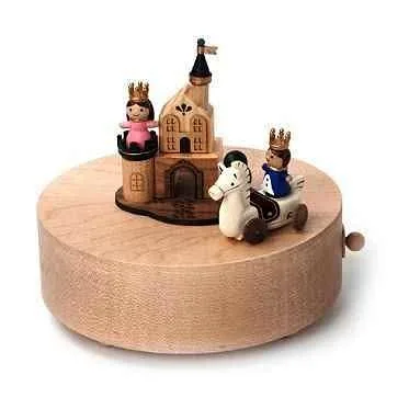Princess and her Prince Wooden Music Box