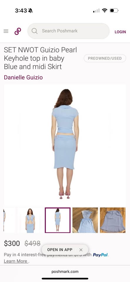 Danielle guizio set blue and pearls - photo 4