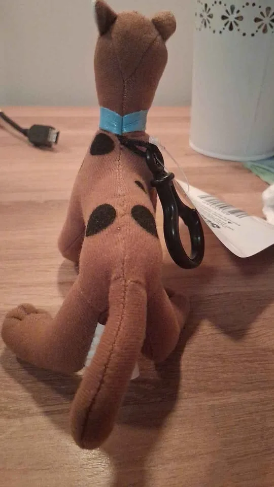 SCOOBY-DOO DOG W/ Zipper 7" Plush STUFFED ANIMAL Clip Toy NEW image indicator(3)