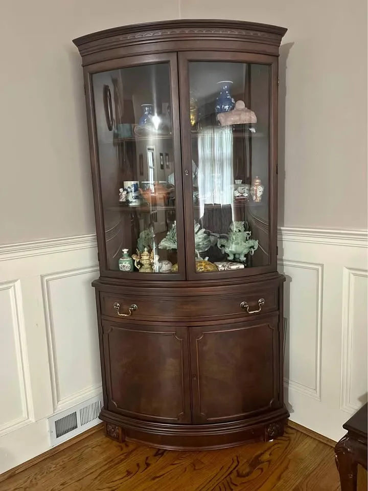 Mahogany Corner Display Cabinet thumbnail