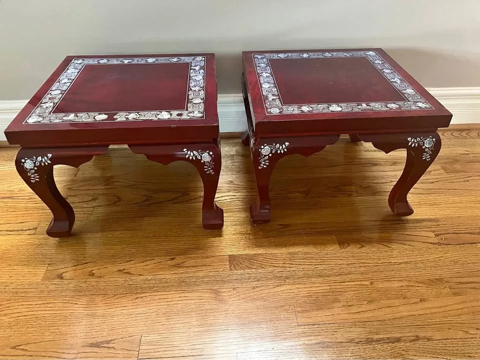A pair of side tables thumbnail