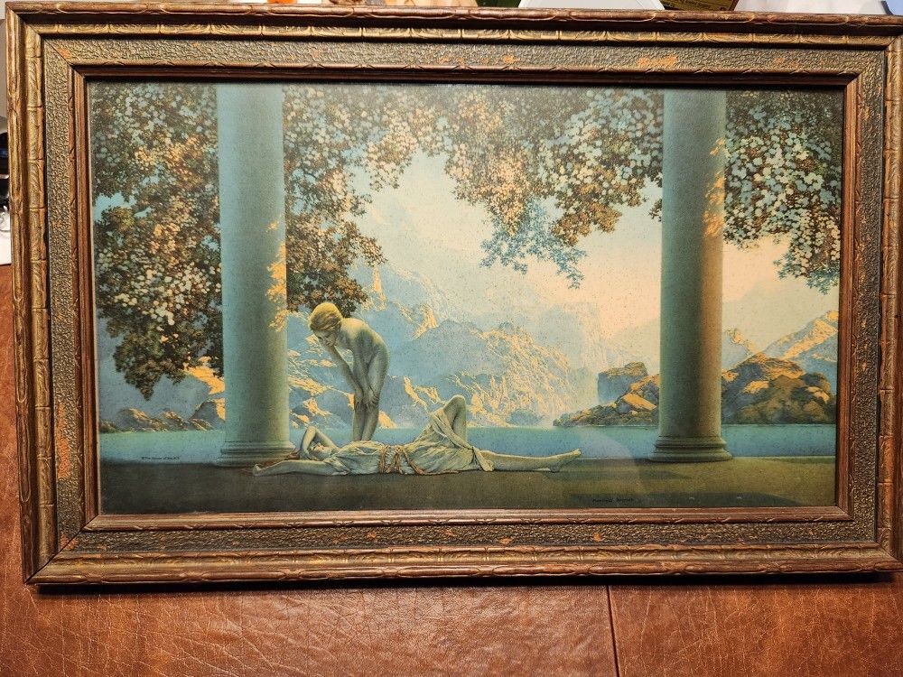Maxfield Parrish 'Daybreak' Vintage Framed Lithograph