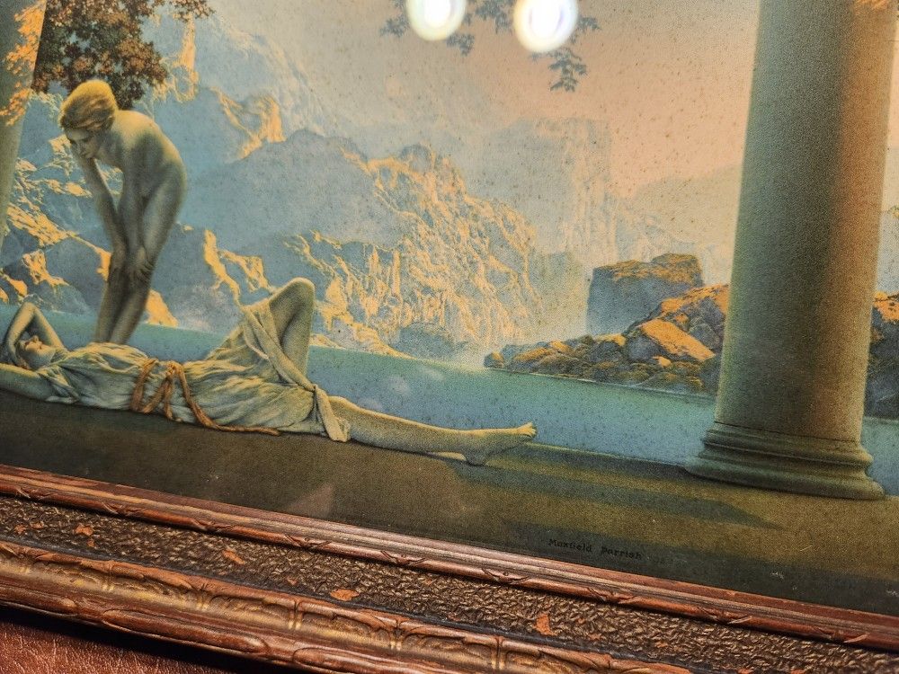 Maxfield Parrish 'Daybreak' Vintage Framed Lithograph - photo 3