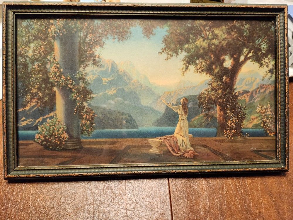 R. Atkinson Fox 'Dawn' Vintage Lithograph 15"x9"
