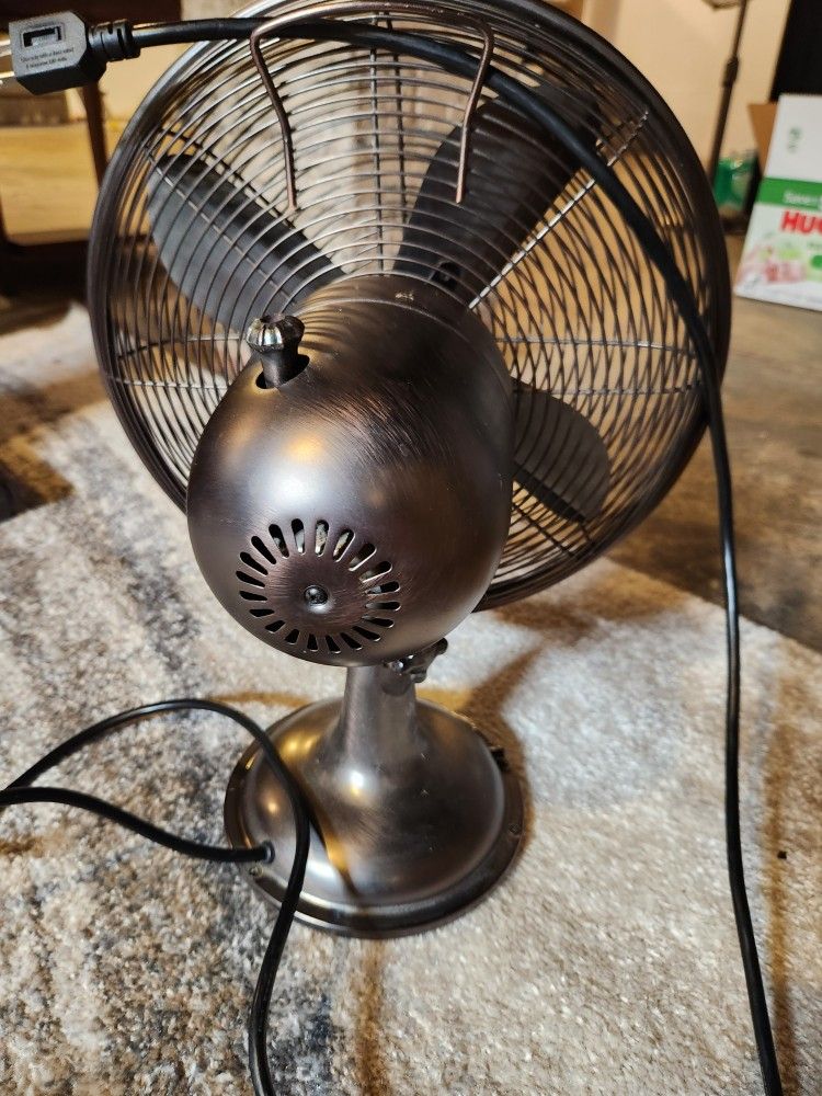 Hunter Fan Oscillating Table Fan - works! 14" diameter - photo 4