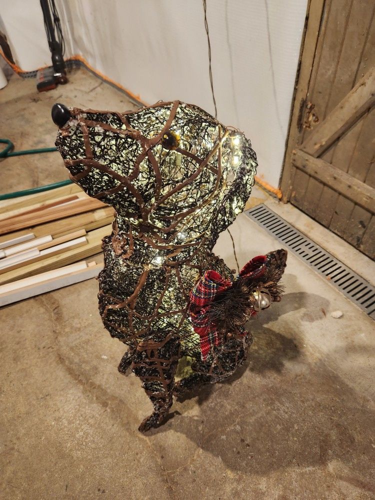 Light-up Holiday Christmas Dog 10"x19"x32" - photo 2