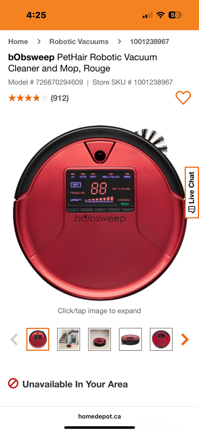 bObsweep PetHair robot vacuum/mop - photo 5