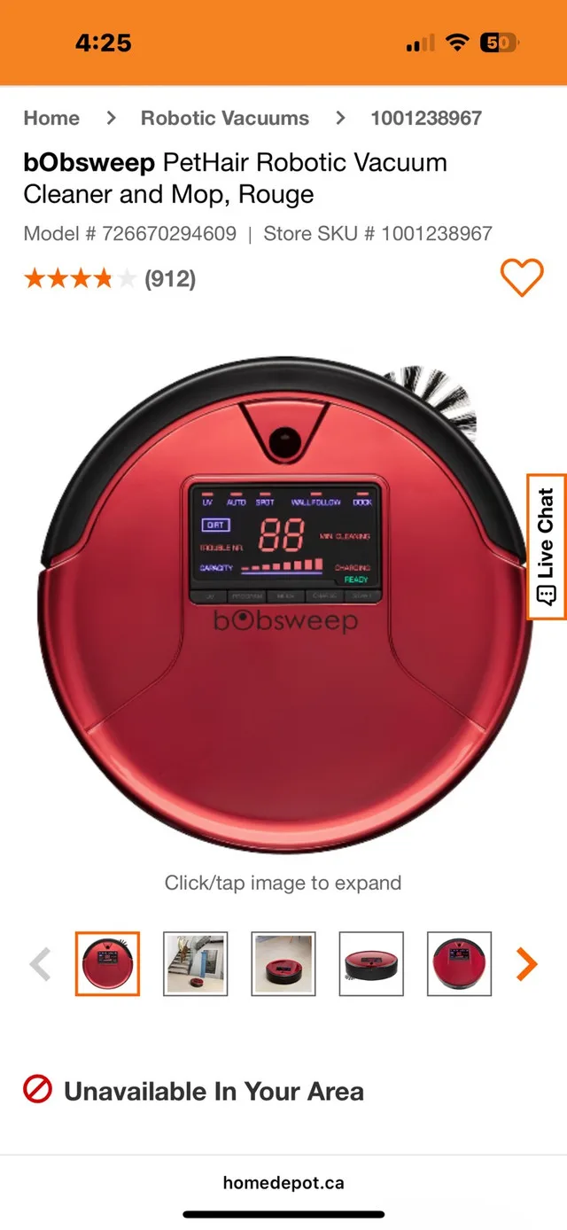 bObsweep PetHair robot vacuum/mop image indicator(5)