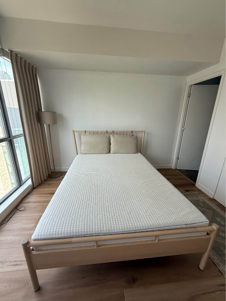 IKEA BJÖRKSNÄS Queen Bed Frame & Memory Foam Mattress - photo 2