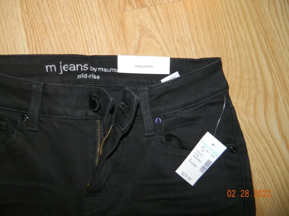 NWT WOMENS M JEANS by maurices...size 2 XLONG image indicator(2)