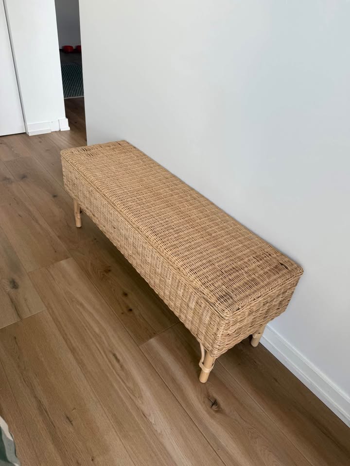 Lightly Used - IKEA TOLKNING storage bench - photo 2