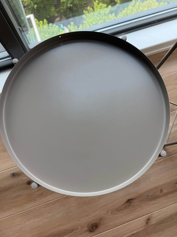 Lightly Used - IKEA GLADOM Tray table, dark gray-beige x 2 - photo 5