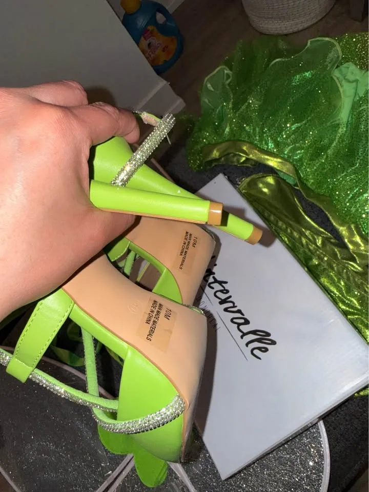 Tinker Bell costume full set with heels image indicator(7)