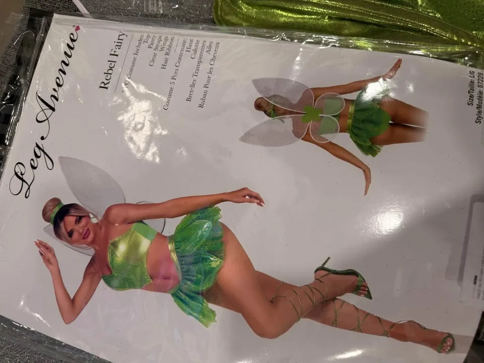 Tinker Bell costume full set with heels image indicator(10)