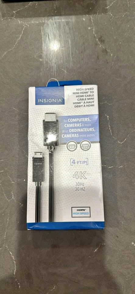 BNIB Mini HDMI to HDMI cable