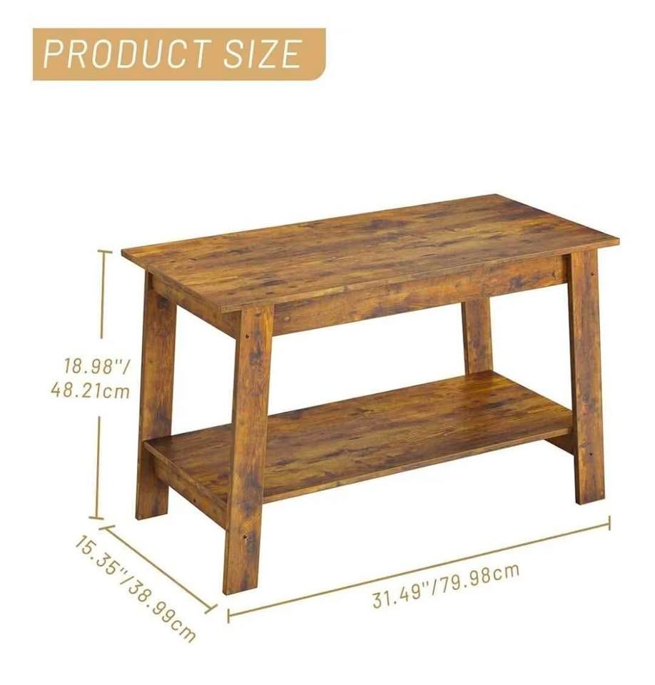 IDEALHOUSE Coffee Table, Rustic Coffee Tables - photo 5