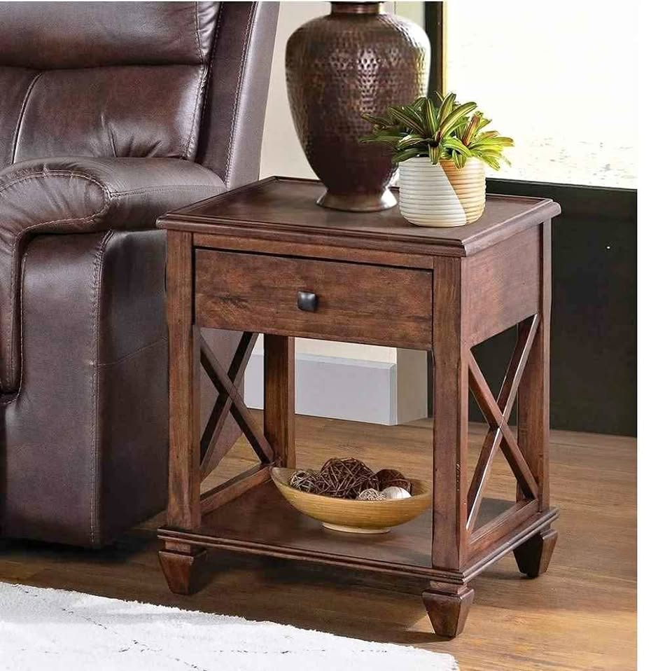 Stockbridge Wood End Table with Drawer