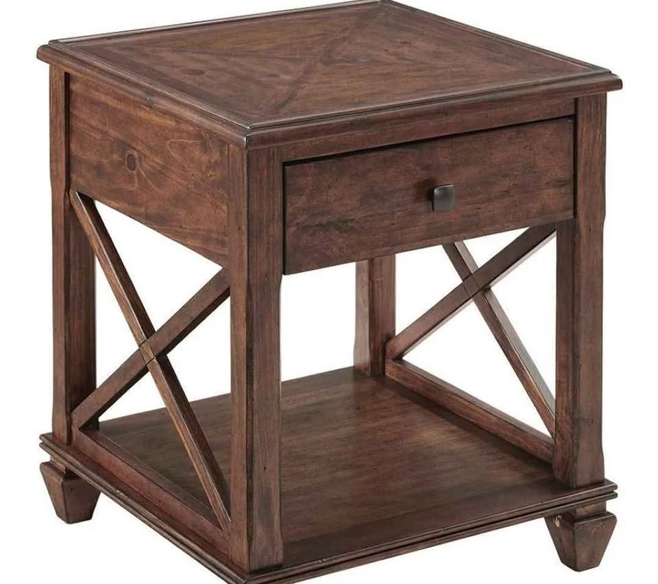 Stockbridge Wood End Table with Drawer - photo 3