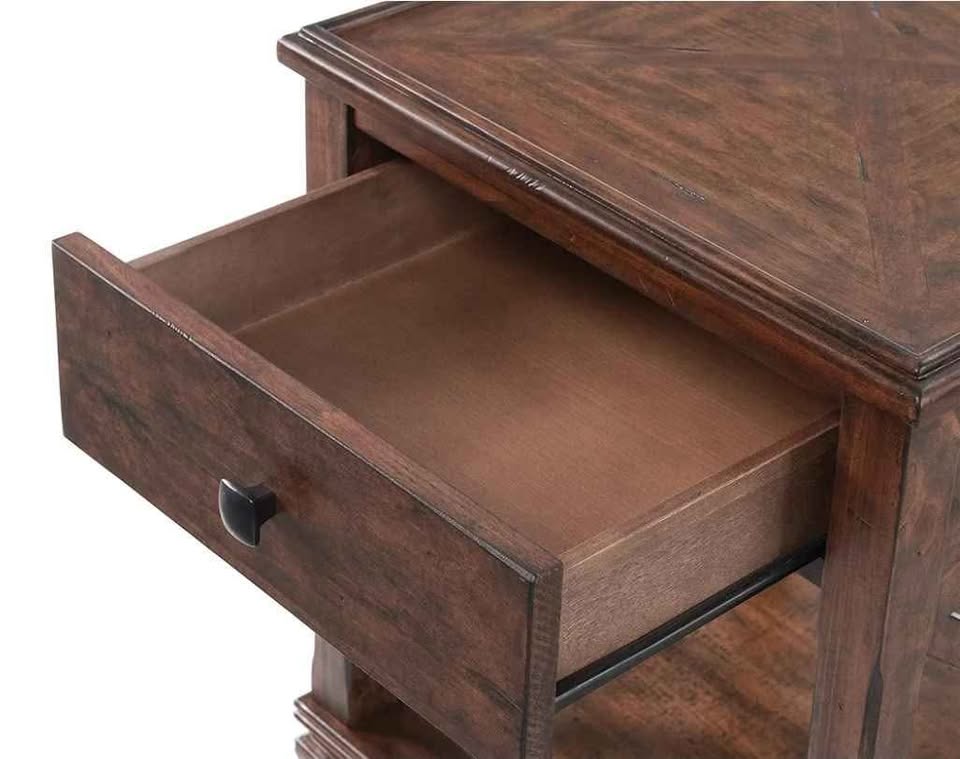 Stockbridge Wood End Table with Drawer - photo 4
