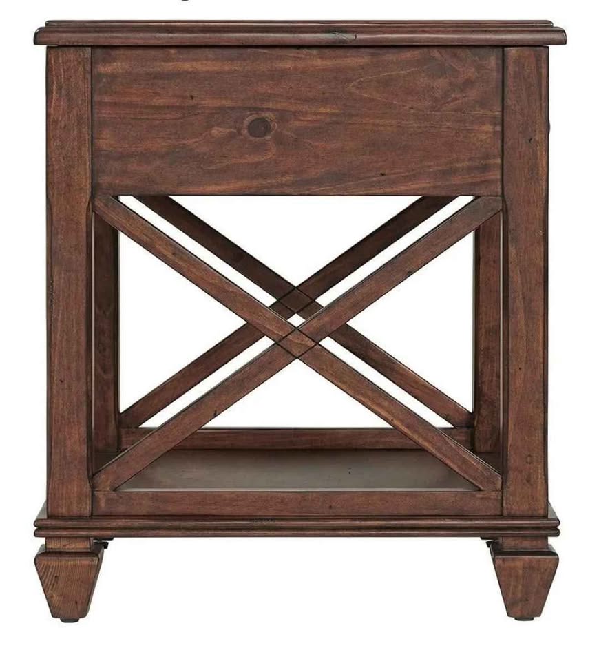 Stockbridge Wood End Table with Drawer - photo 5