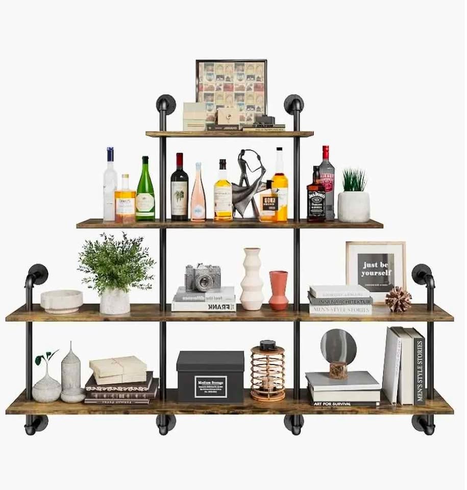 63" Industrial Pipe Shelving - 4 Tier - photo 4