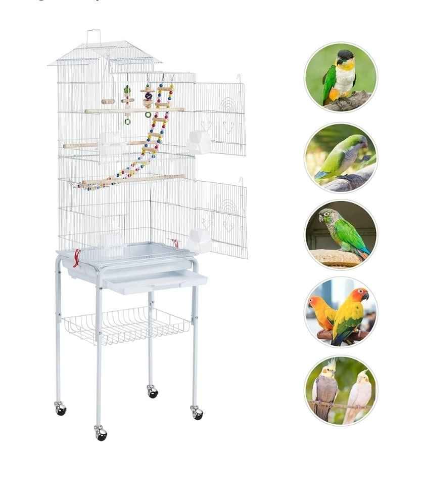 Yaheetech Bird Cage for Parakeets Cockatiels - photo 4
