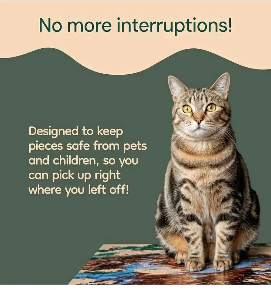 Playvibe 1500 piece 6 drawer portable puzzle table image indicator(6)